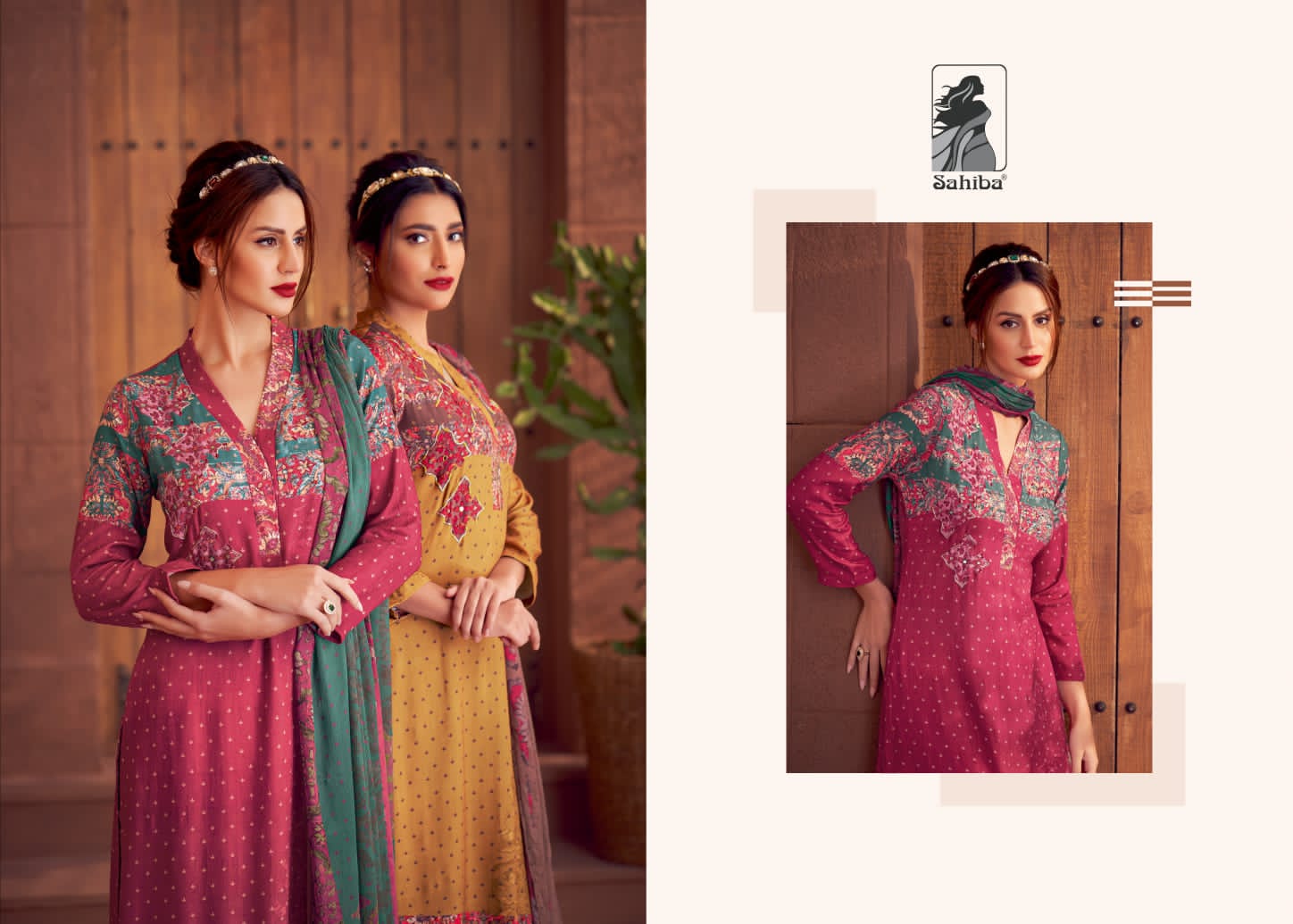 Humraahi By Sahiba Kurti Bottom With Dupatta Dress Material 